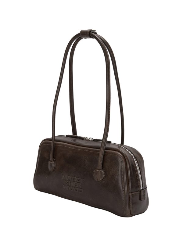 Margesherwood Soft Baguette Bag Washed Brown Pull Up - Image 3