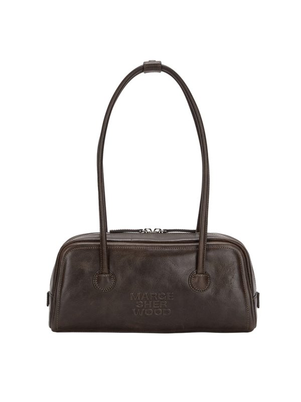 Margesherwood Soft Baguette Bag Washed Brown Pull Up