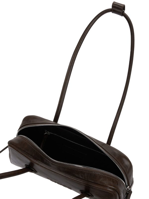 Margesherwood Soft Baguette Bag Washed Brown Pull Up - Image 4