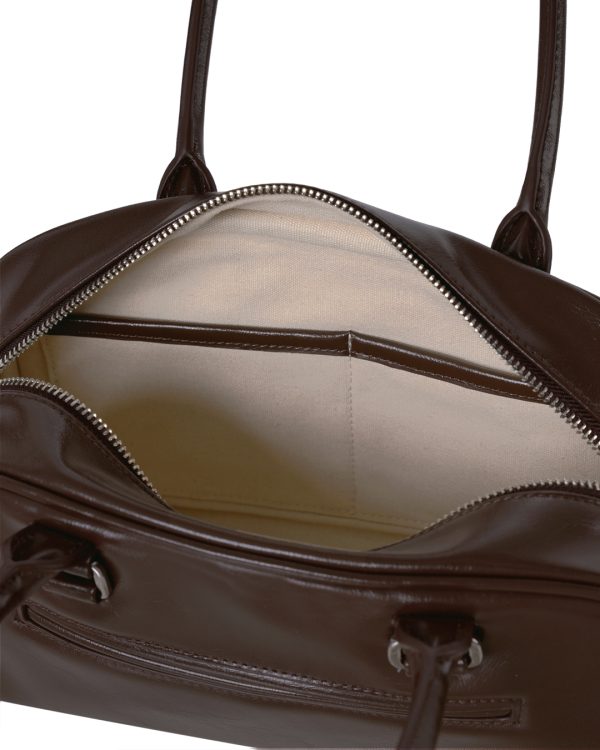 Stand Oil Chubby Bag in Maroon - Image 3