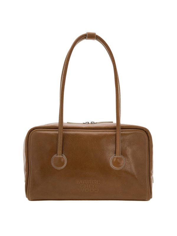Margesherwood Soft Boston Bag Brown Crinkle