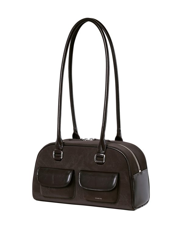 Stand Oil Chubby Bag in Maroon Combi - Image 8