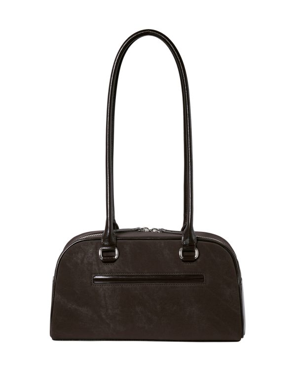 Stand Oil Chubby Bag in Maroon Combi - Image 7