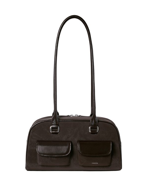 Stand Oil Chubby Bag in Maroon Combi