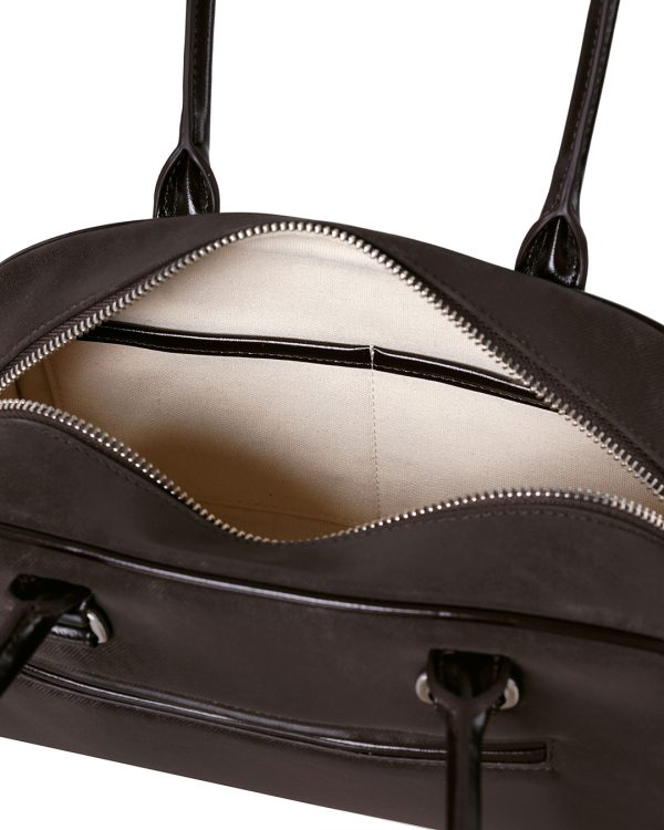 Stand Oil Chubby Bag in Maroon Combi - Image 3